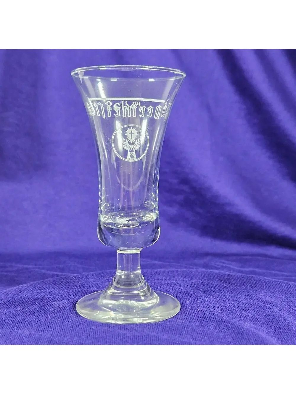 Jägermeister Stemmed Shot Glass Deer Logo Cordial Schnapps Glass Barware